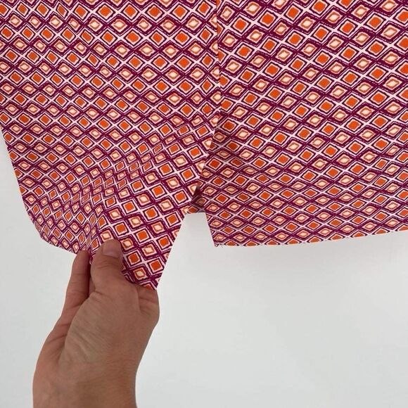 NWT Alex & Olivia Stretch Geometric Pink Pencil Skirt Size Medium Colorful Sprin - Picture 8 of 8